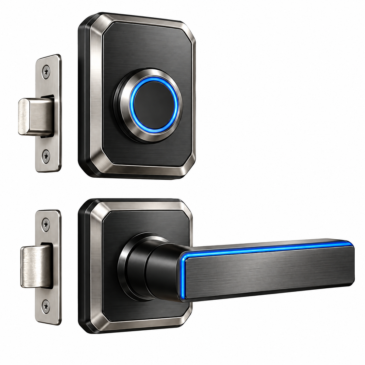 Koiaut™ Smart Fingerprint Deadbolt & Lever Set view 4