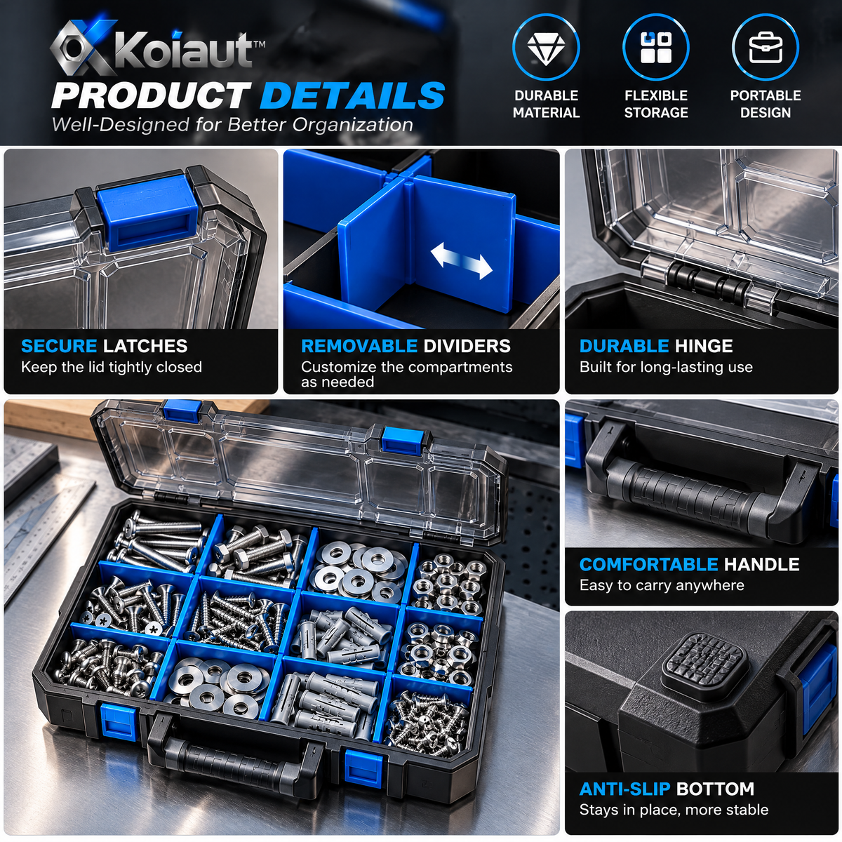 Koiaut™ Soft-Close Concealed Cabinet Hinge Set view 2