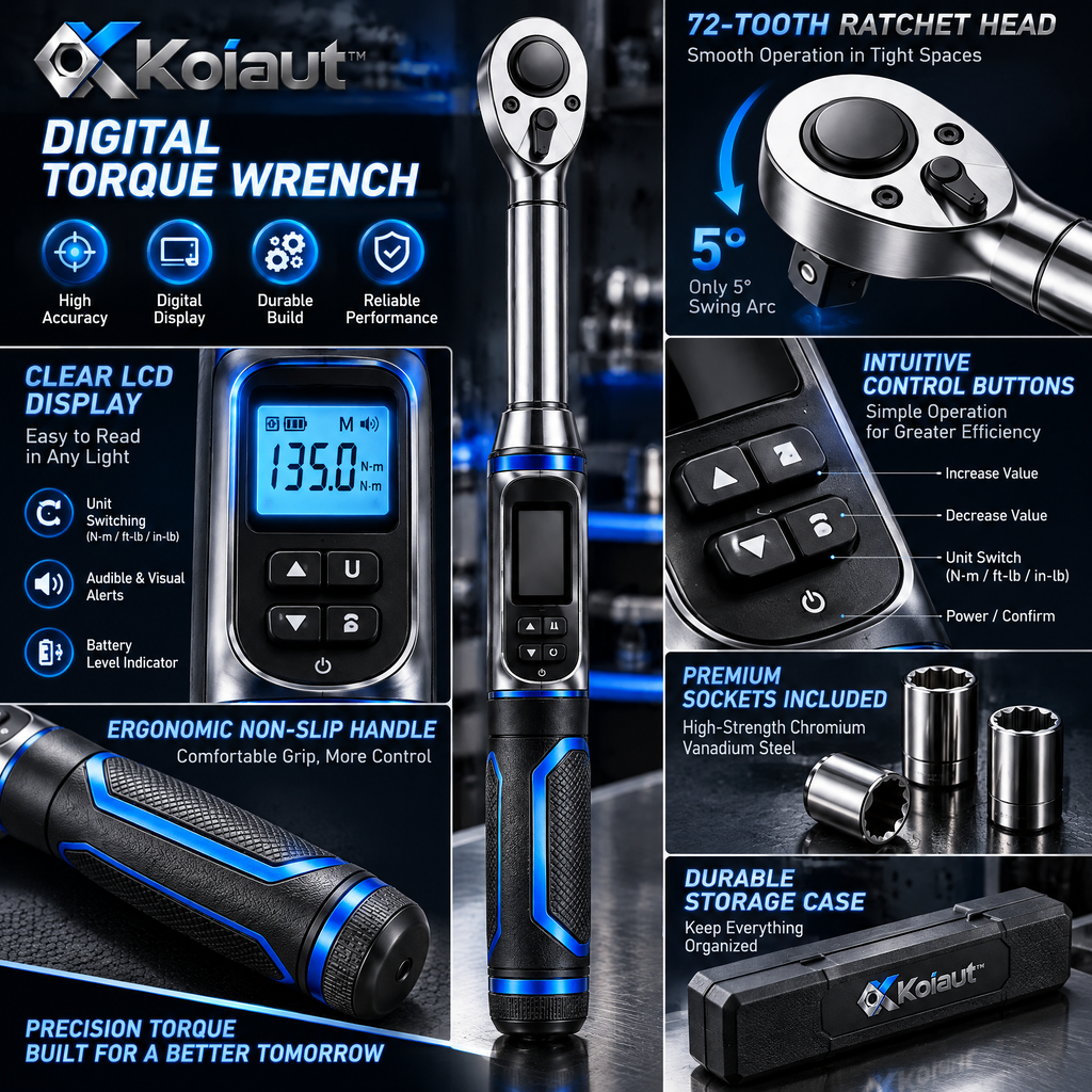 Koiaut™ Digital Torque Wrench Set view 3